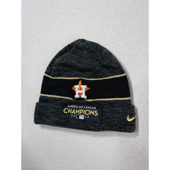 Nike Other - Nike Beanie Hat Houston Astros 2017 American League Champions Gray OSFM